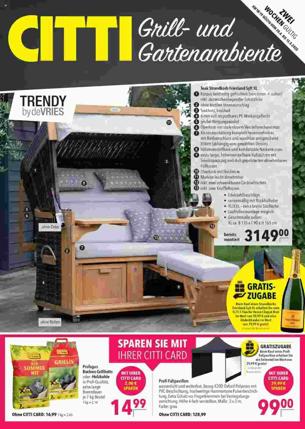 CITTI Markt Prospekt (ab 30.04.2025) zum Blättern - Seite 1