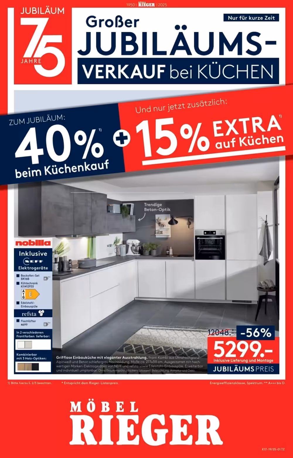 Möbel Rieger Prospekt (ab 30.04.2025) zum Blättern - Seite 1
