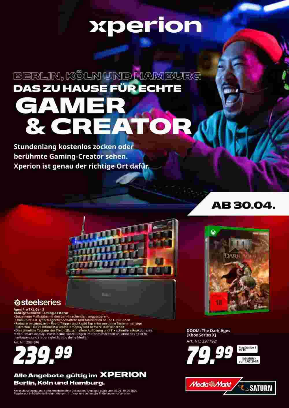 MediaMarkt Prospekt (ab 30.04.2025) zum Blättern - Seite 1