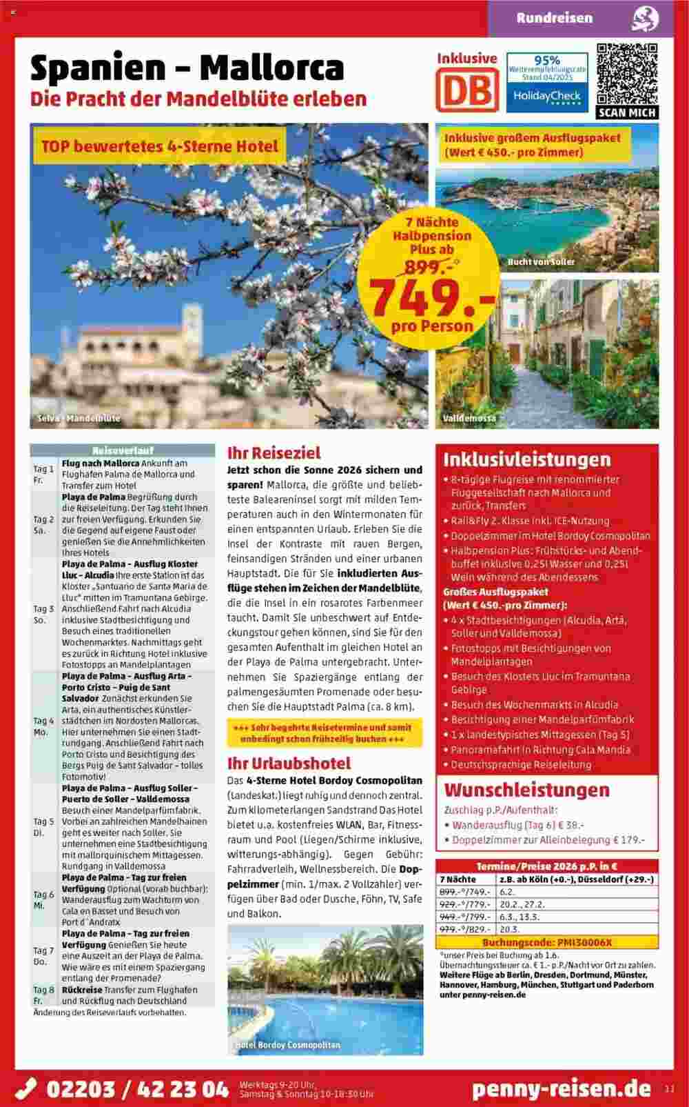 Penny Reisen Prospekt (ab 01.05.2025) zum Blättern - Seite 11