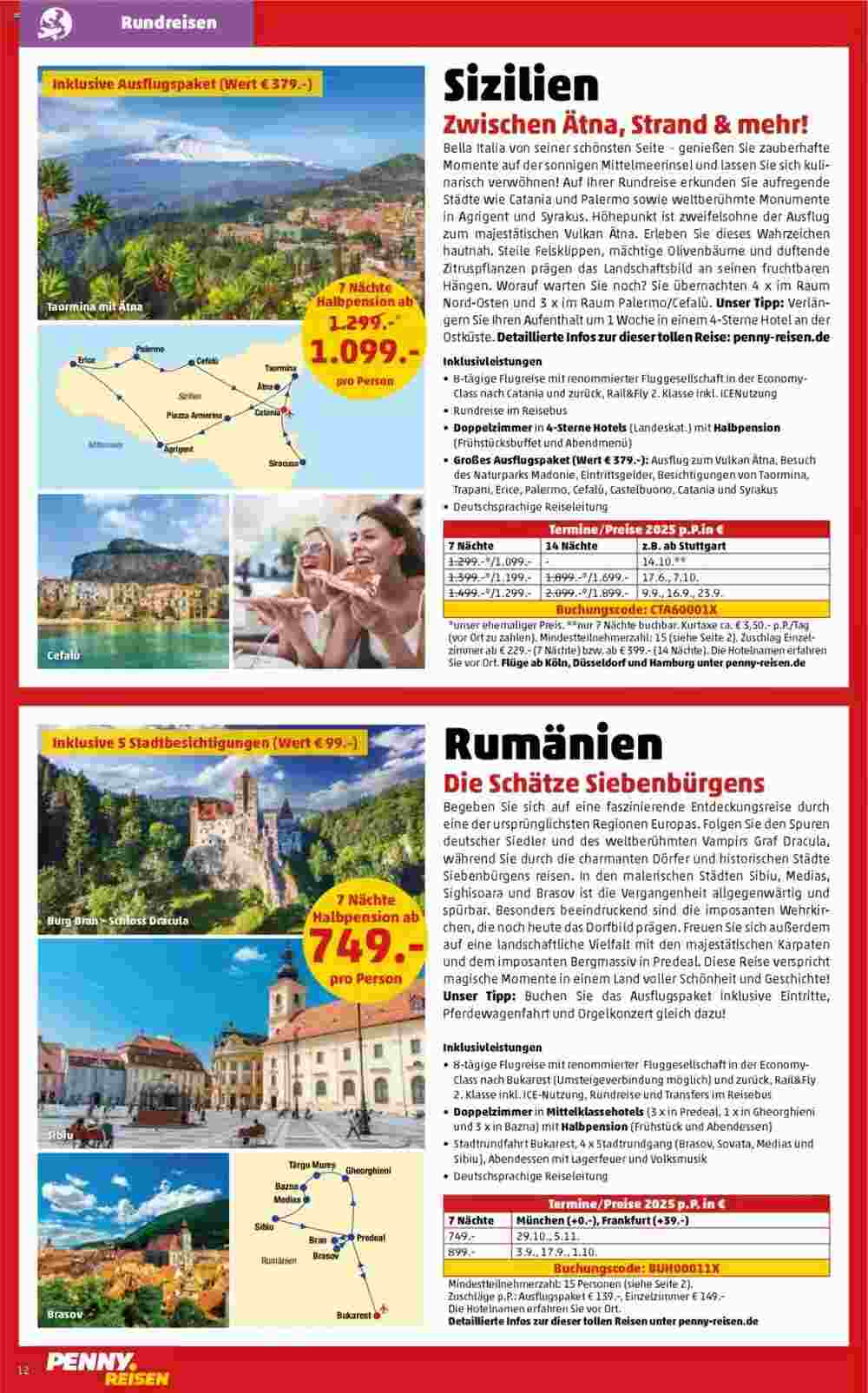 Penny Reisen Prospekt (ab 01.05.2025) zum Blättern - Seite 12
