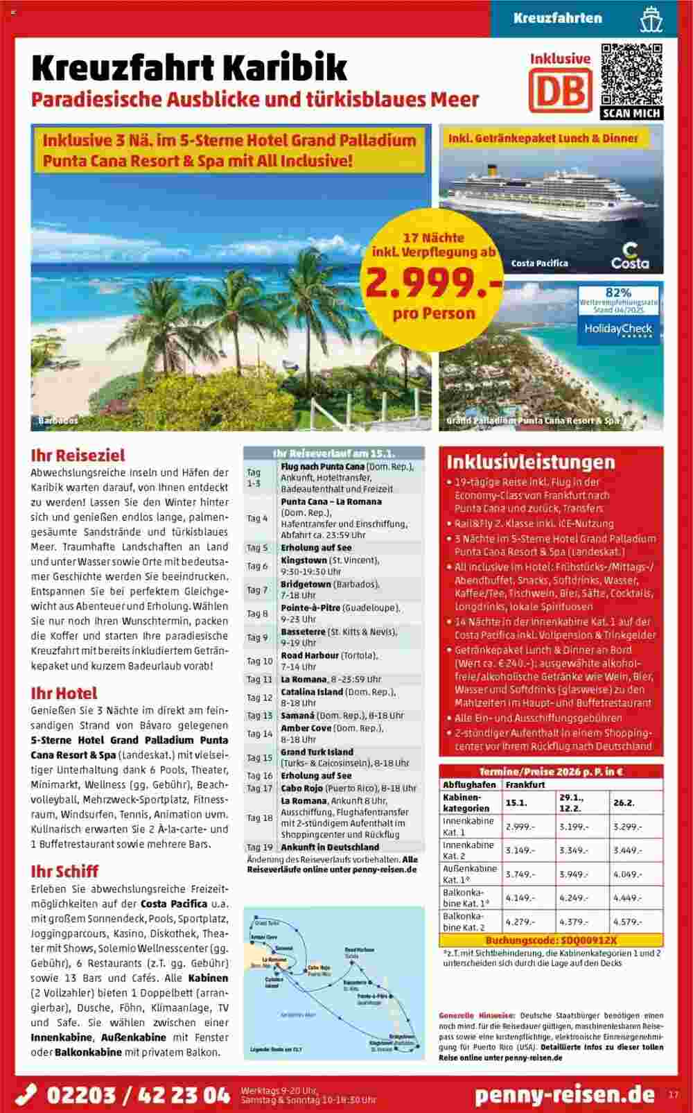 Penny Reisen Prospekt (ab 01.05.2025) zum Blättern - Seite 17