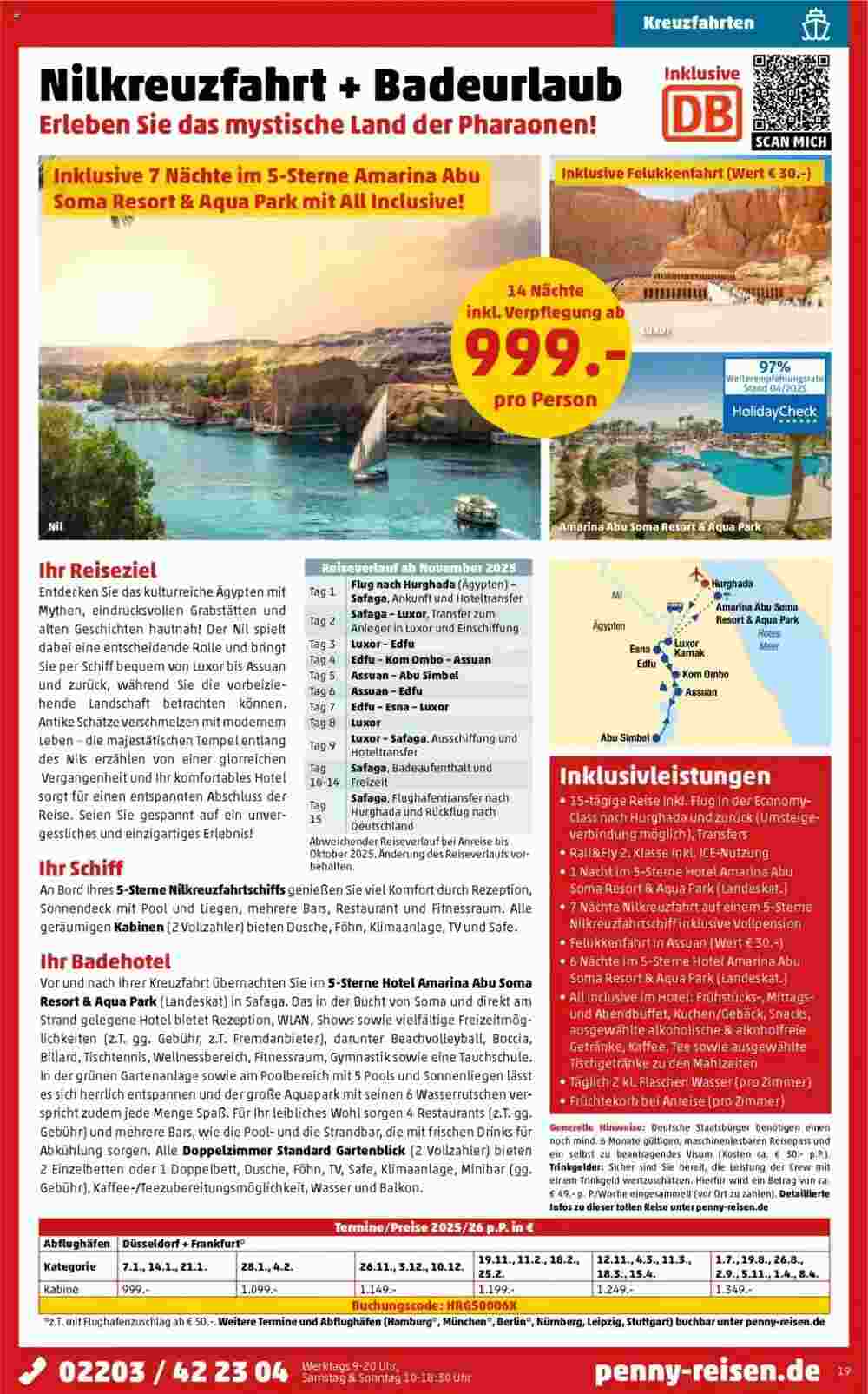 Penny Reisen Prospekt (ab 01.05.2025) zum Blättern - Seite 19
