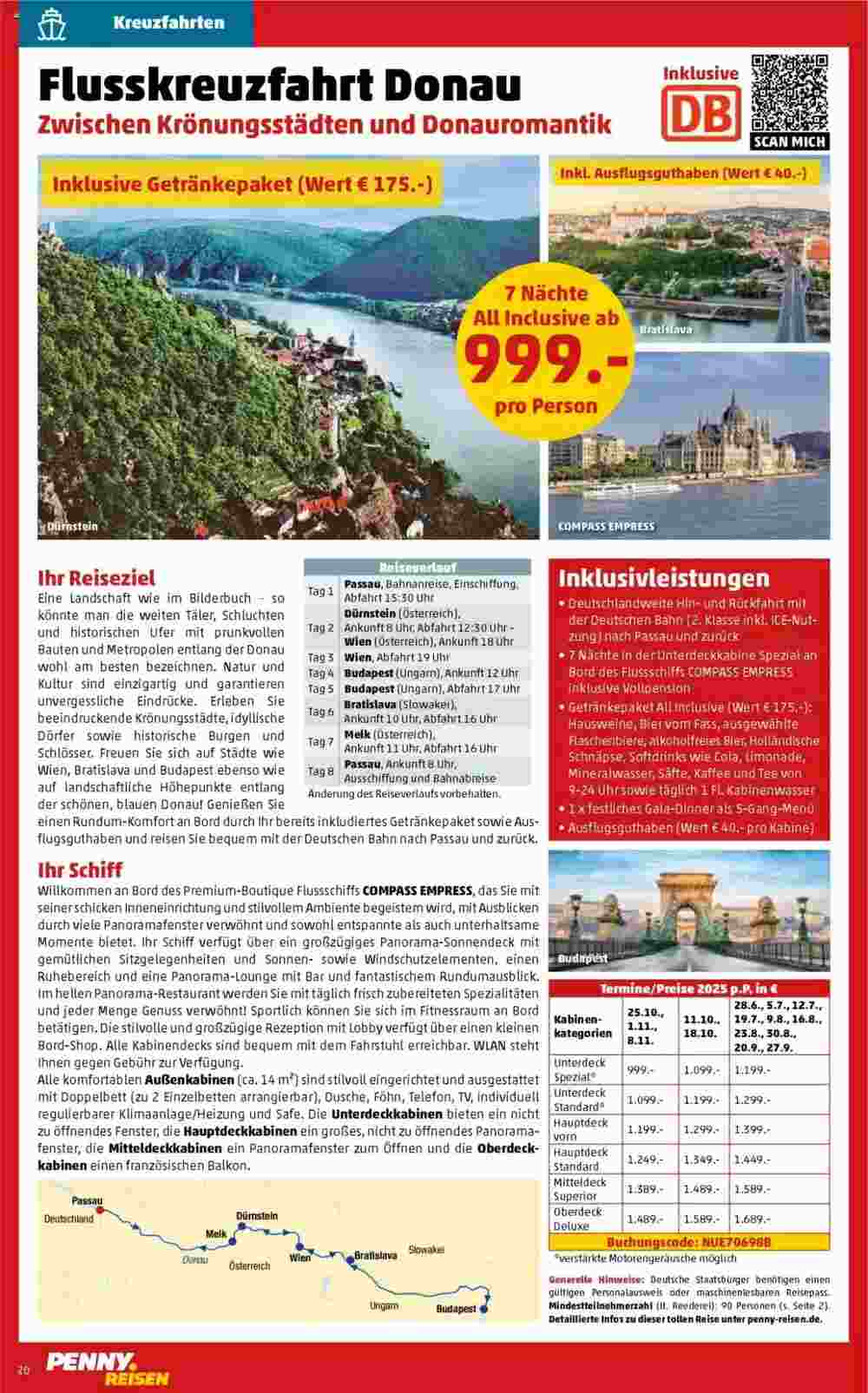 Penny Reisen Prospekt (ab 01.05.2025) zum Blättern - Seite 20