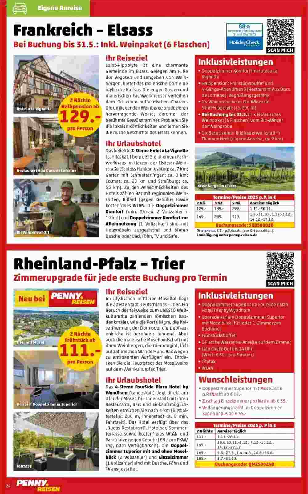 Penny Reisen Prospekt (ab 01.05.2025) zum Blättern - Seite 24