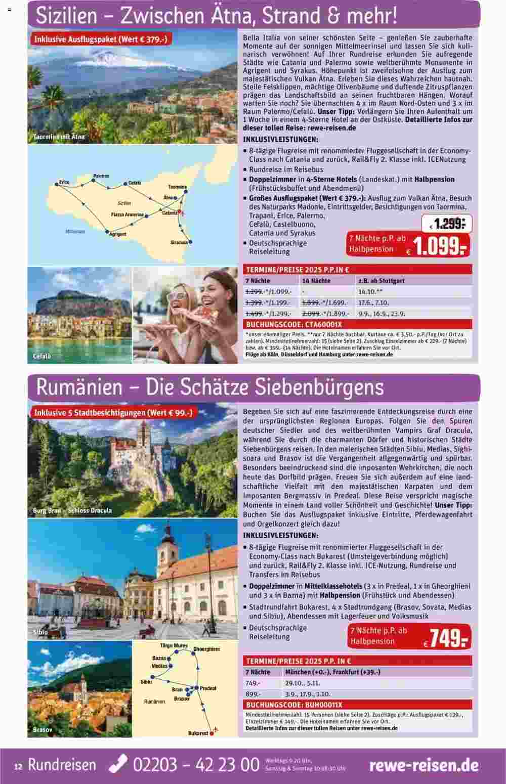 REWE Reisen Prospekt (ab 01.05.2025) zum Blättern - Seite 12