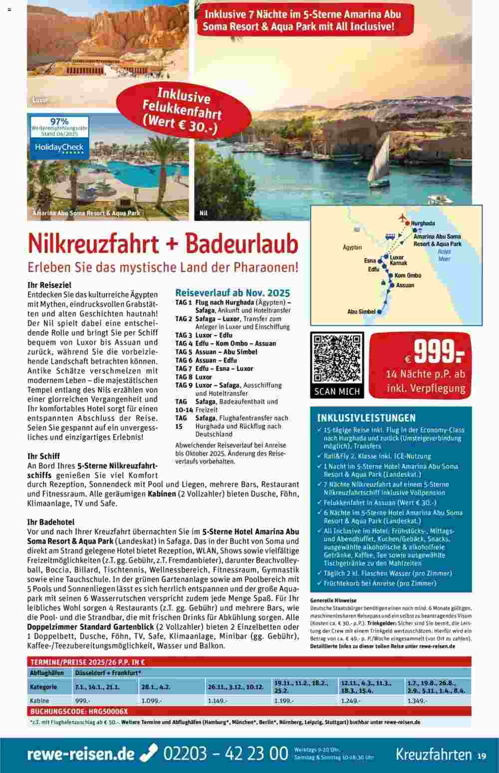 REWE Reisen Prospekt (ab 01.05.2025) zum Blättern - Seite 19