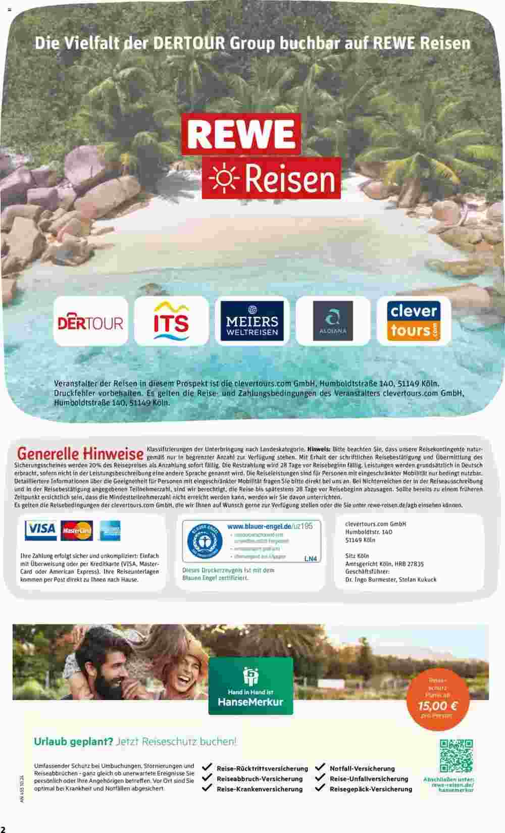 REWE Reisen Prospekt (ab 01.05.2025) zum Blättern - Seite 2