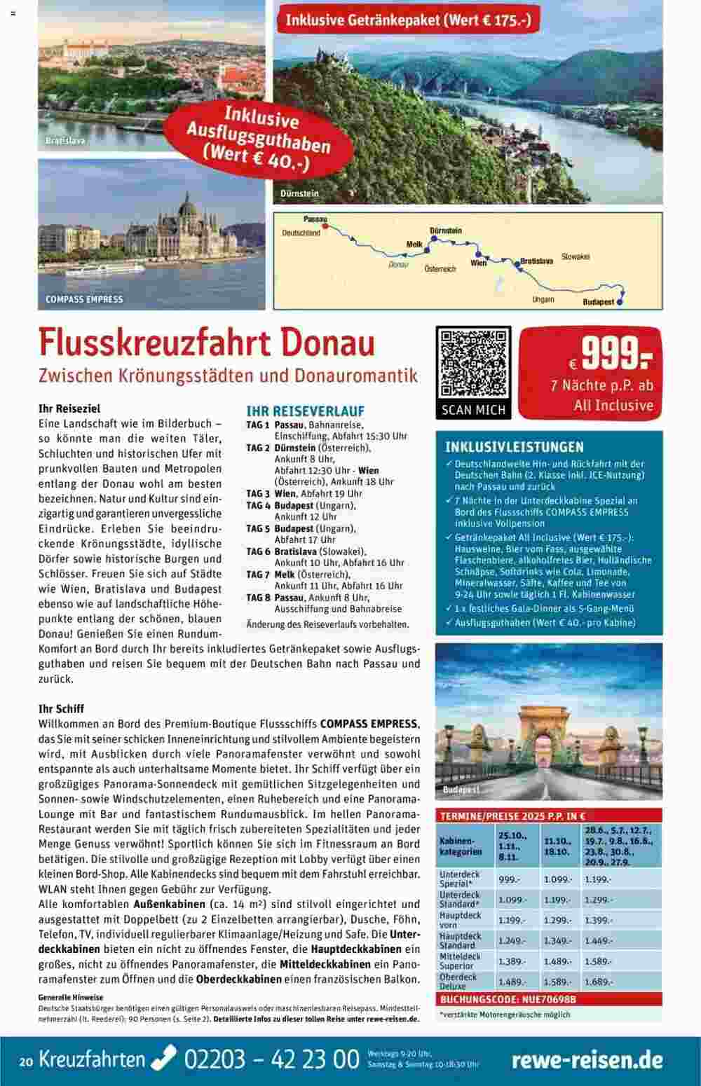 REWE Reisen Prospekt (ab 01.05.2025) zum Blättern - Seite 20