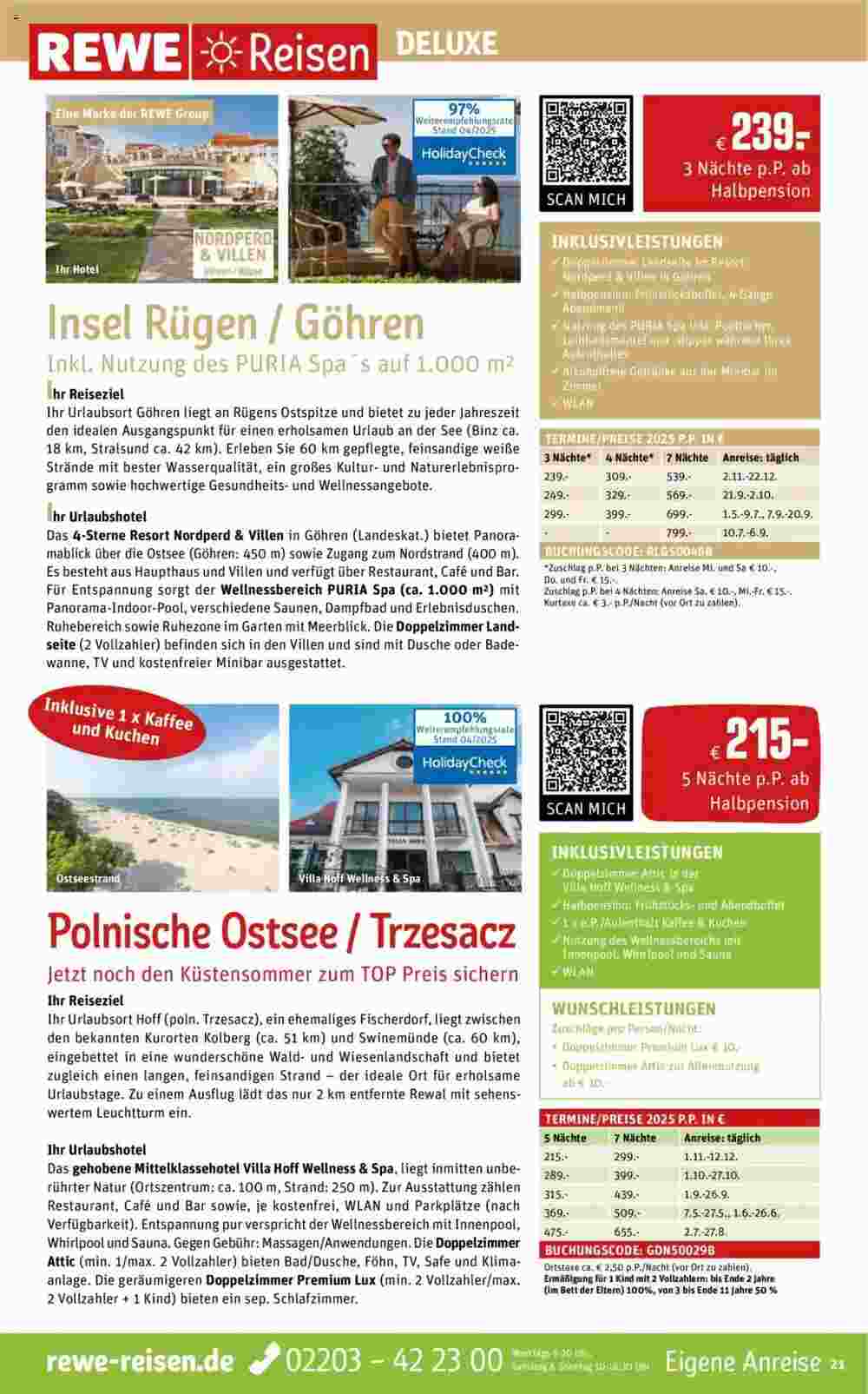 REWE Reisen Prospekt (ab 01.05.2025) zum Blättern - Seite 21