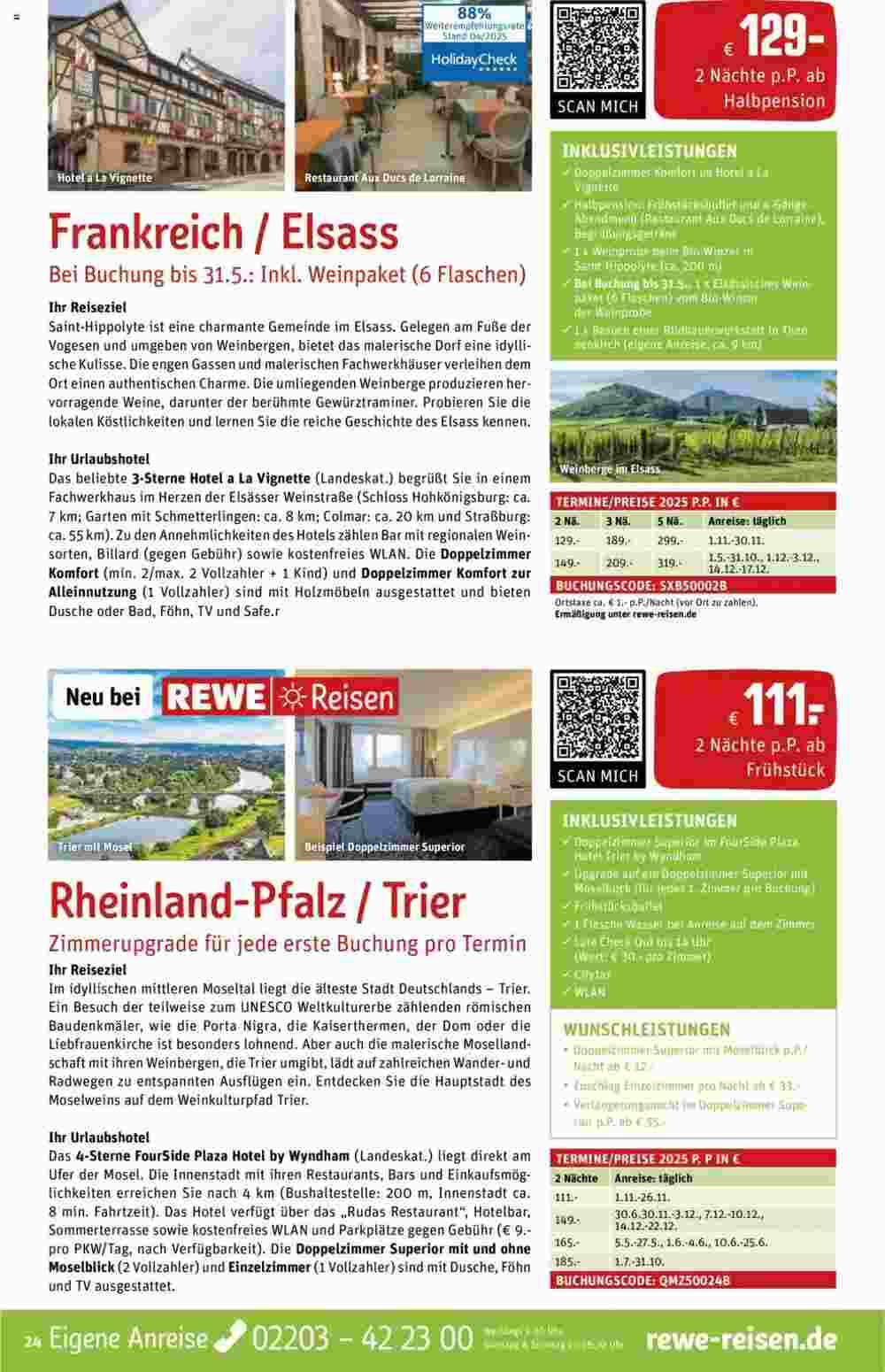 REWE Reisen Prospekt (ab 01.05.2025) zum Blättern - Seite 24
