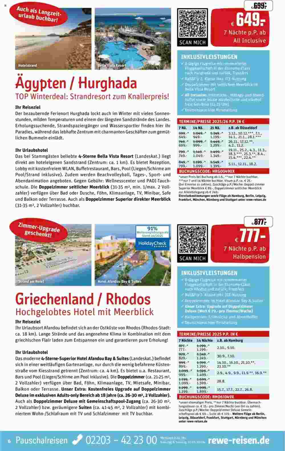 REWE Reisen Prospekt (ab 01.05.2025) zum Blättern - Seite 6