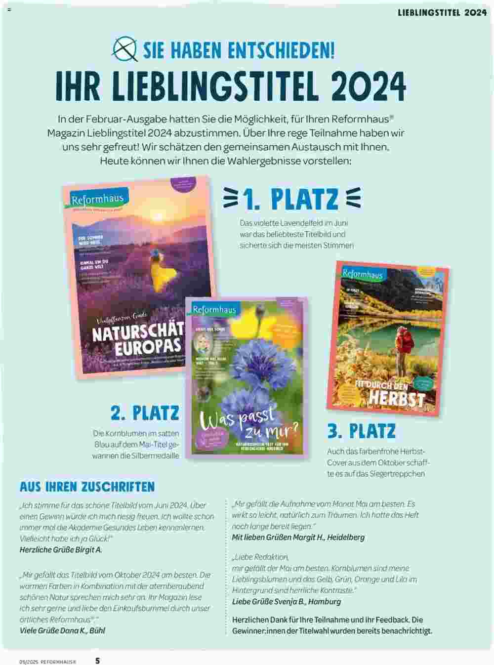 Reformhaus Bacher Prospekt (ab 01.05.2025) zum Blättern - Seite 5