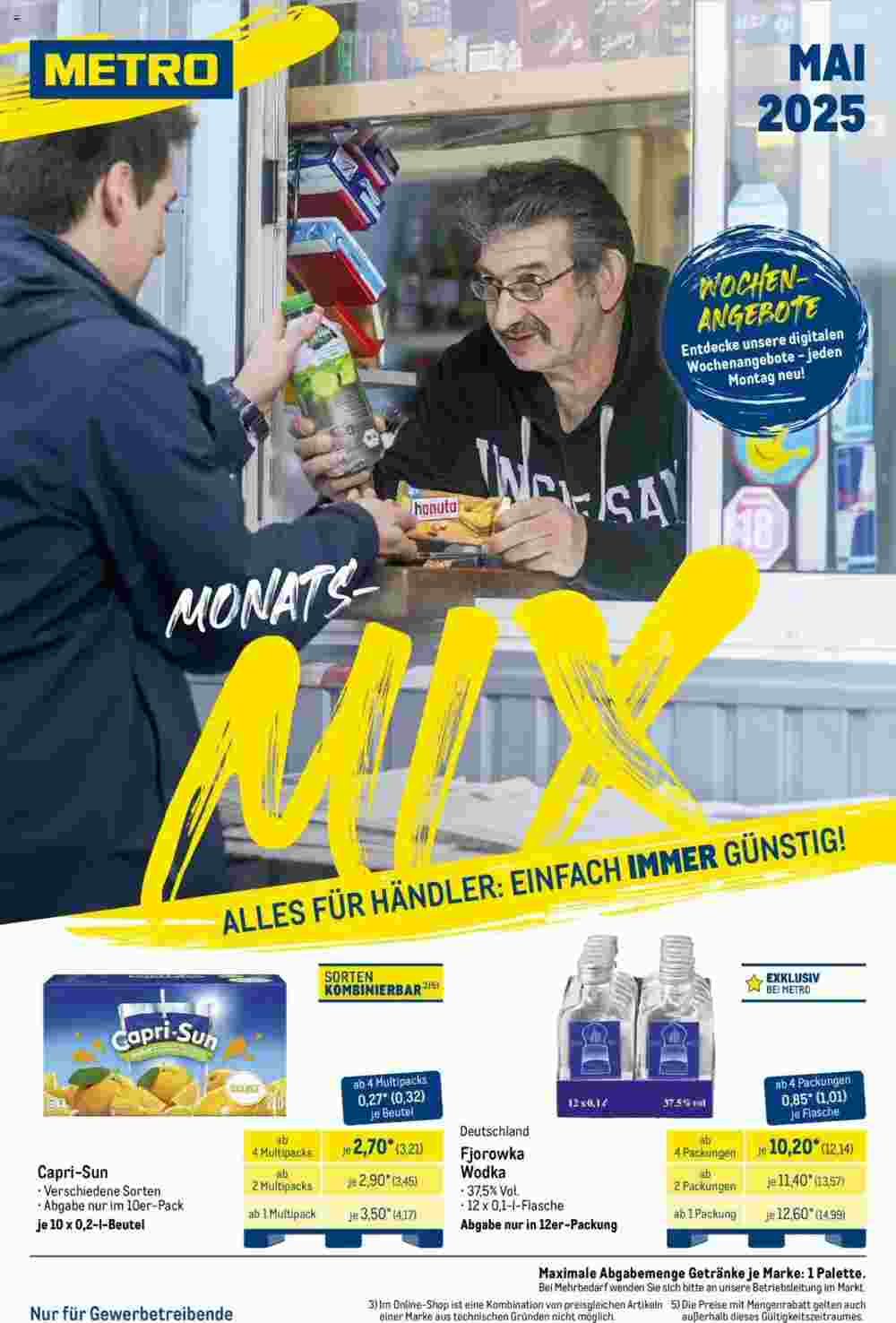 METRO Prospekt (ab 01.05.2025) zum Blättern - Seite 1
