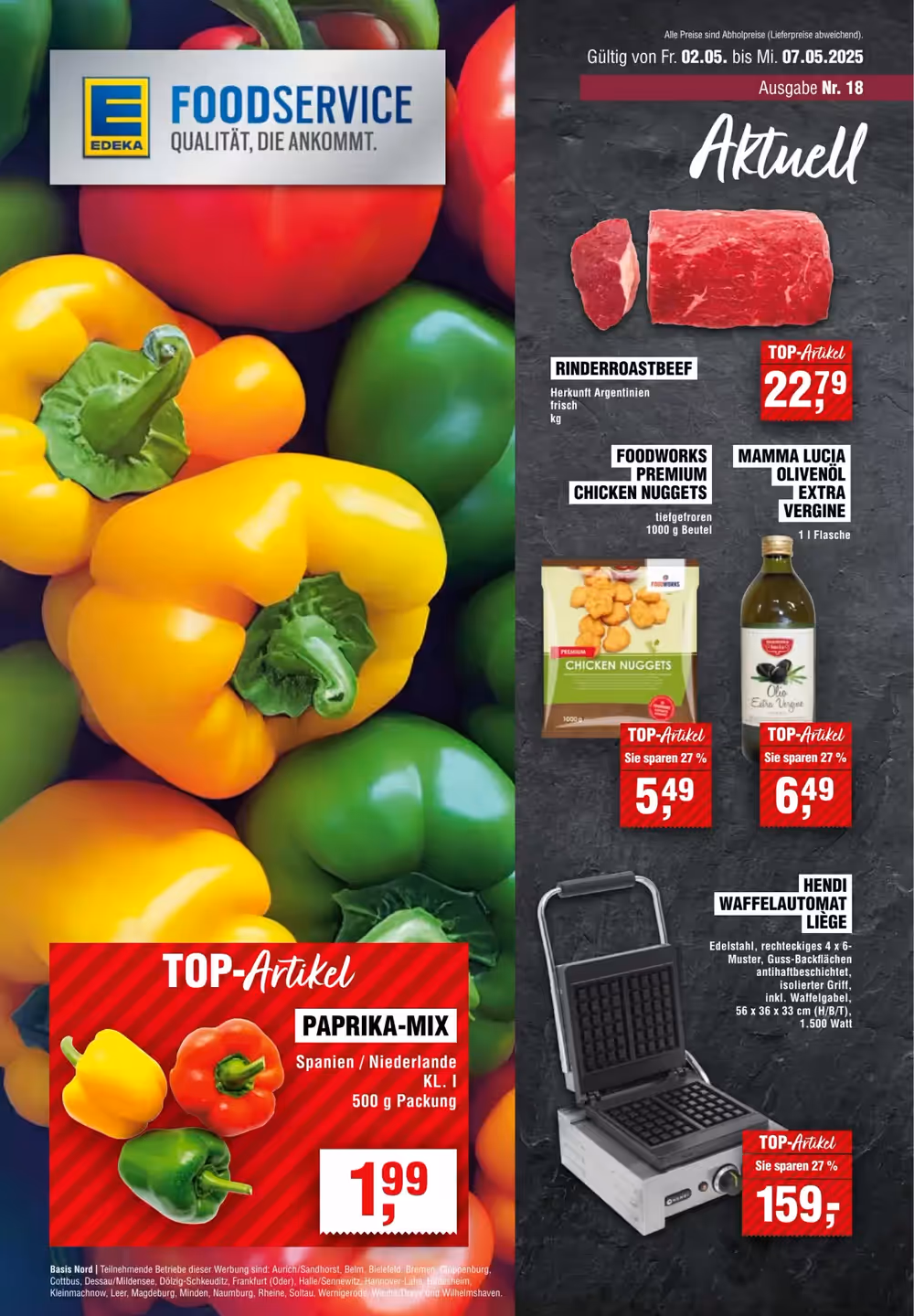 EDEKA Foodservice Prospekt (ab 01.05.2025) zum Blättern - Seite 1