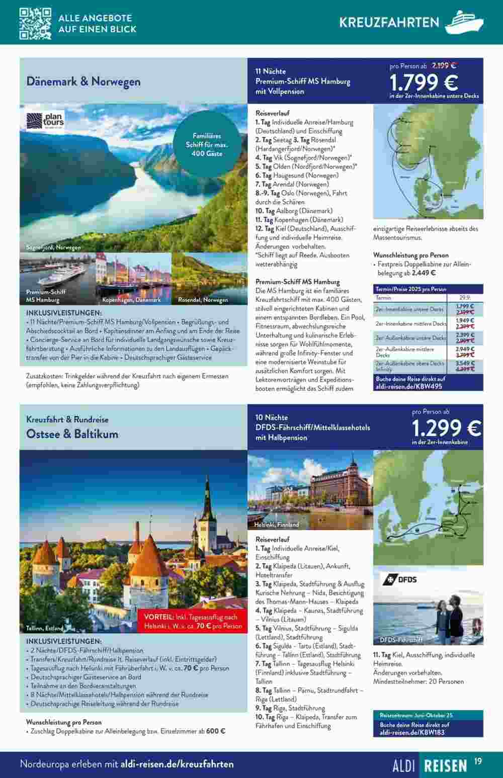 ALDI Nord Reisen Prospekt (ab 02.05.2025) zum Blättern - Seite 19