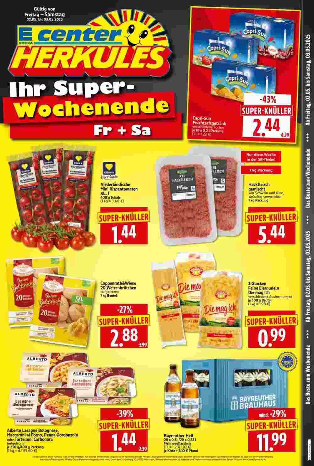 Edeka Herkules Prospekt (ab 02.05.2025) zum Blättern - Seite 1