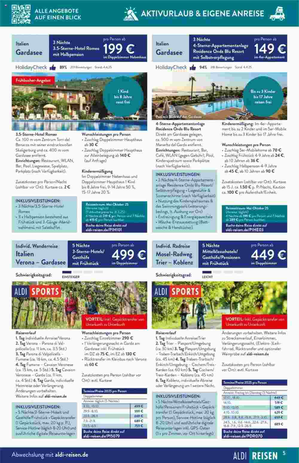ALDI Nord Reisen Prospekt (ab 02.05.2025) zum Blättern - Seite 5