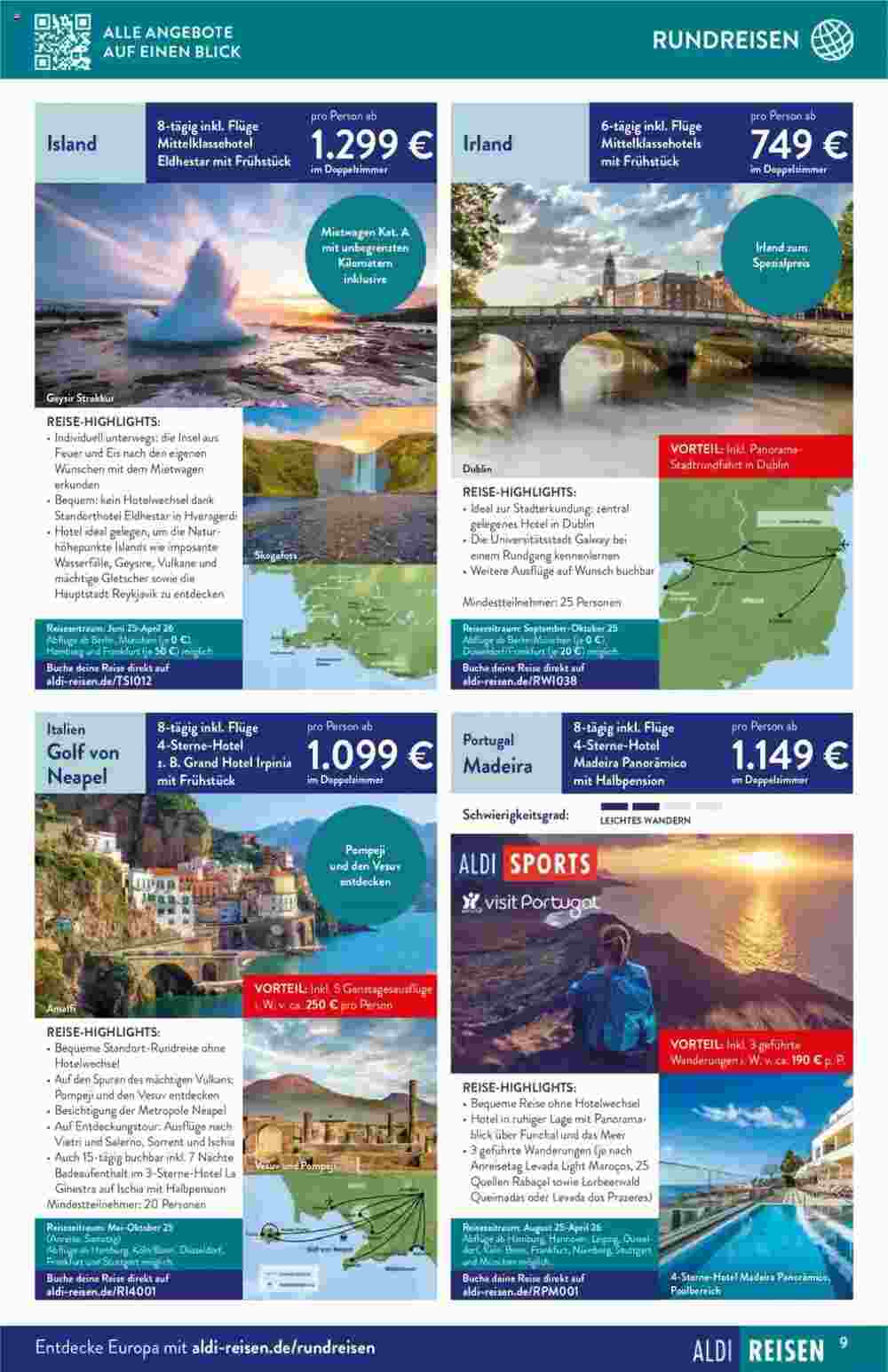 ALDI Nord Reisen Prospekt (ab 02.05.2025) zum Blättern - Seite 9