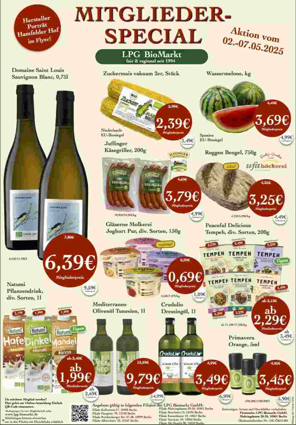 LPG Biomarkt Prospekt (ab 02.05.2025) zum Blättern - Seite 1
