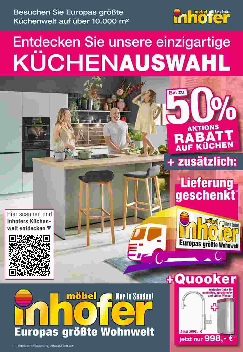 Möbel Inhofer Prospekt (ab 02.05.2025) zum Blättern - Seite 1