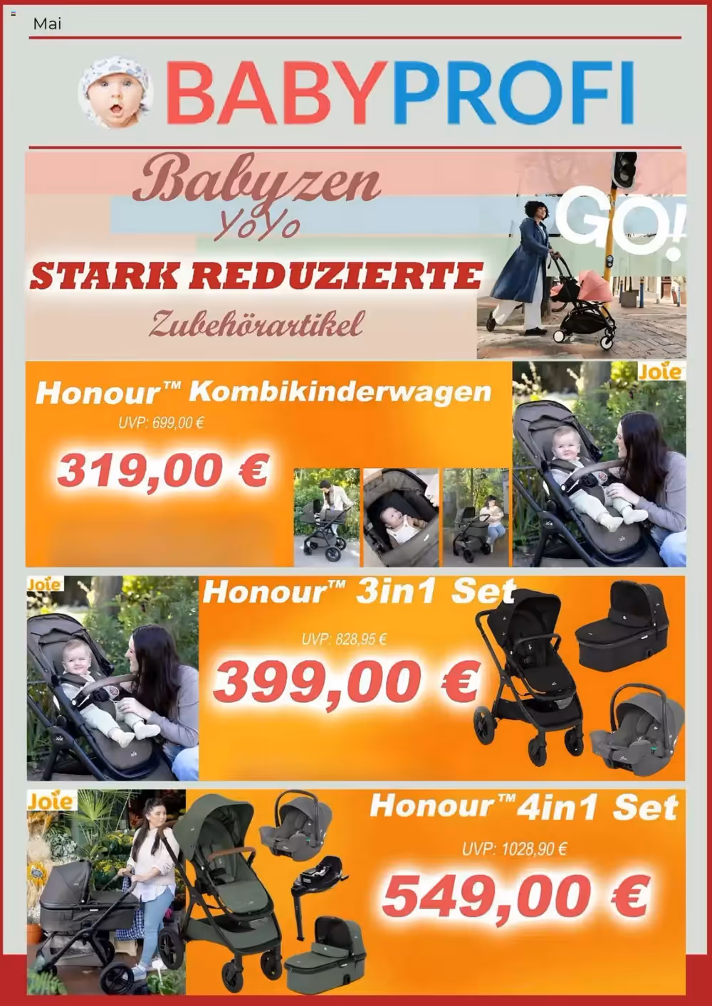 Babyprofi Babymarkt Prospekt (ab 02.05.2025) zum Blättern - Seite 1