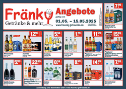 Fränky Getränke Prospekt (ab 02.05.2025) zum Blättern