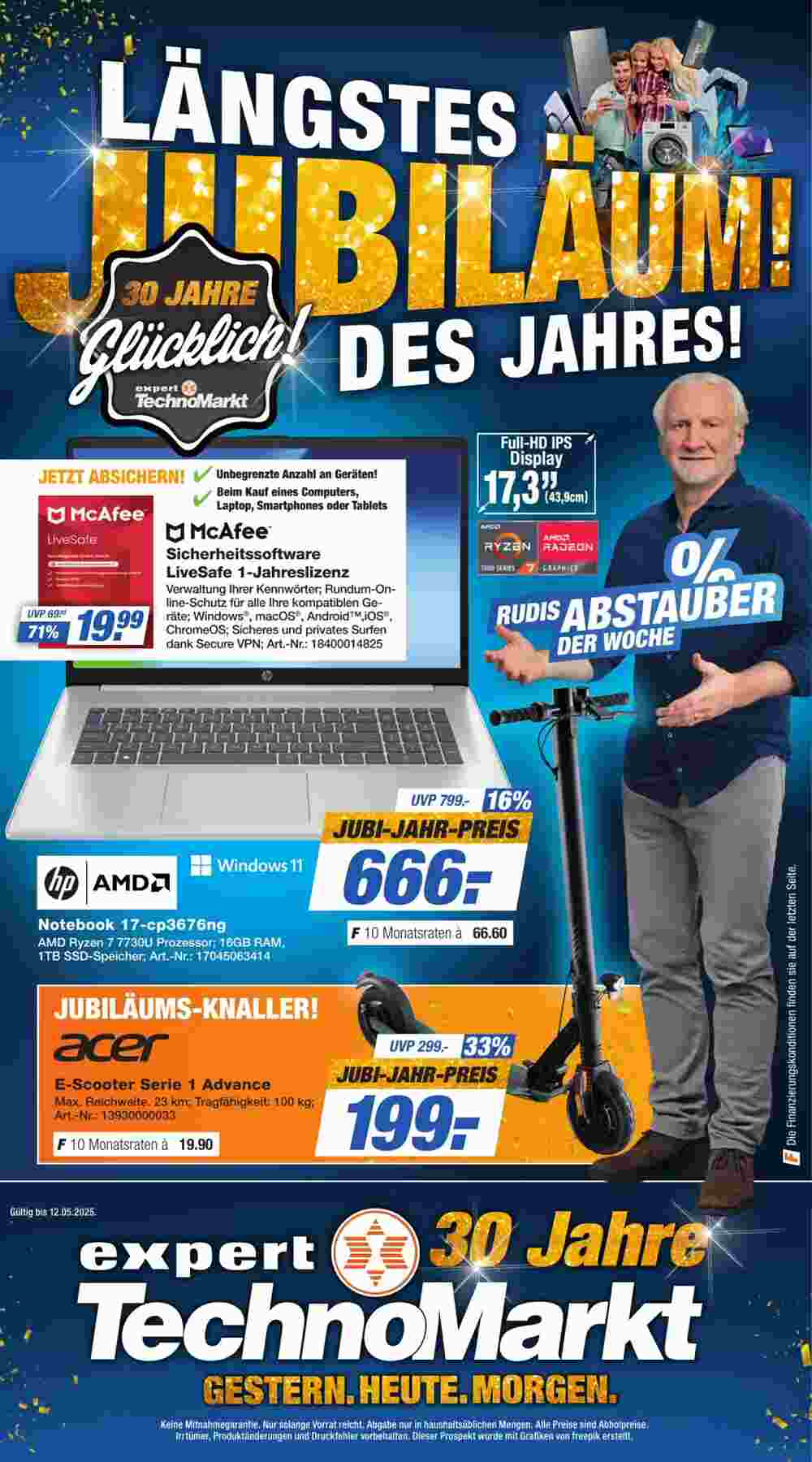 Expert Technomarkt Prospekt (ab 02.05.2025) zum Blättern - Seite 1