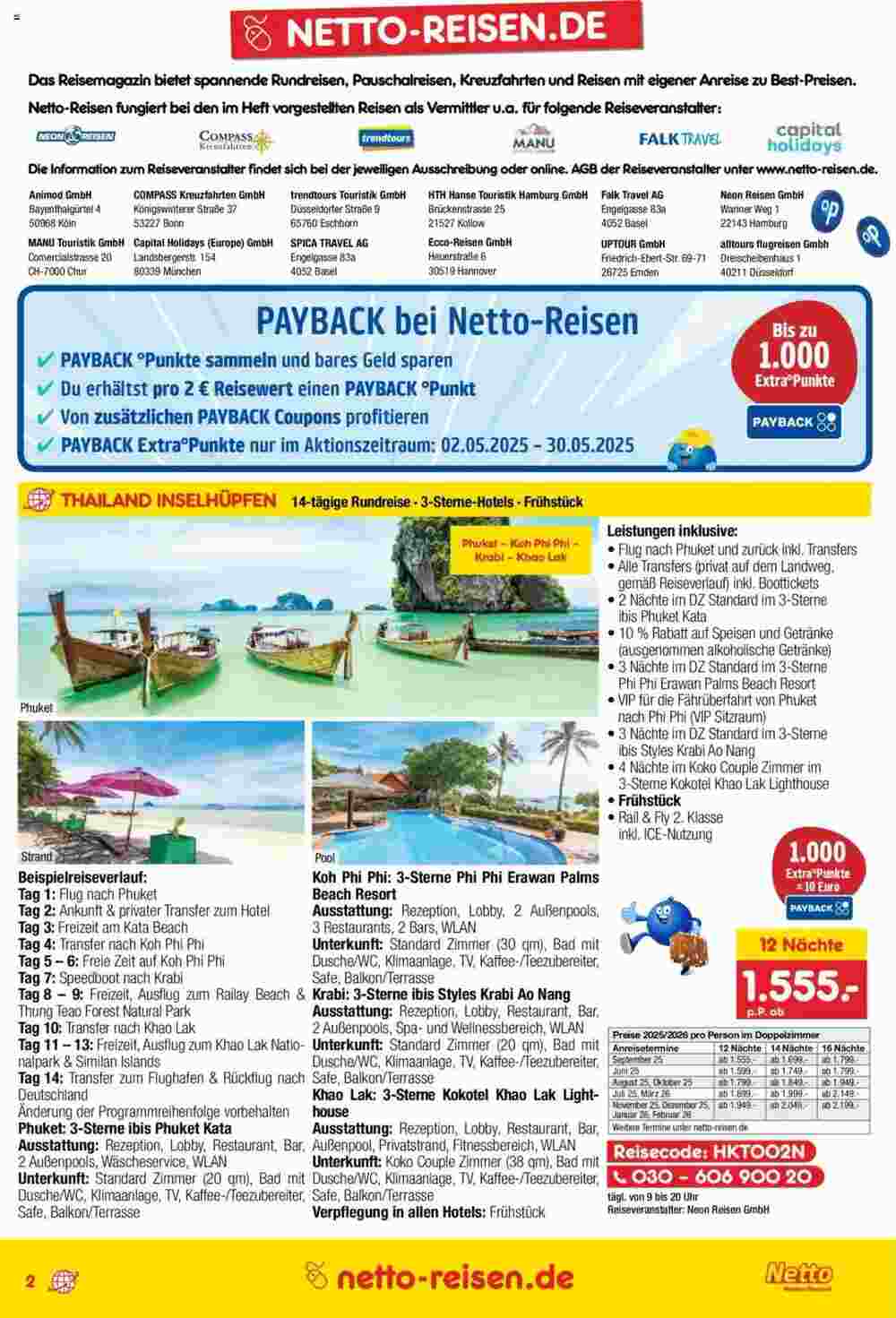 Netto Reisen Prospekt (ab 02.05.2025) zum Blättern - Seite 2