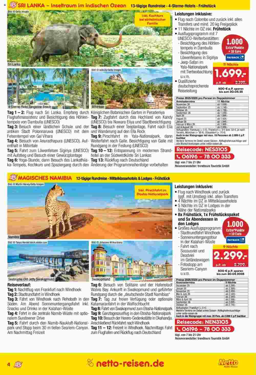 Netto Reisen Prospekt (ab 02.05.2025) zum Blättern - Seite 4
