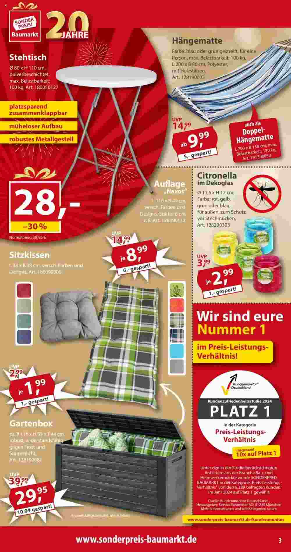 Sonderpreis Baumarkt Prospekt (ab 03.05.2025) zum Blättern - Seite 3