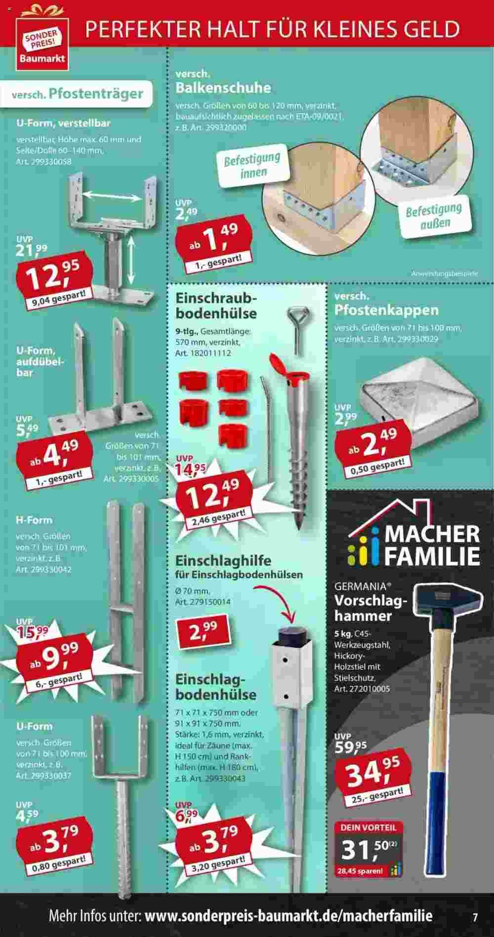 Sonderpreis Baumarkt Prospekt (ab 03.05.2025) zum Blättern - Seite 7