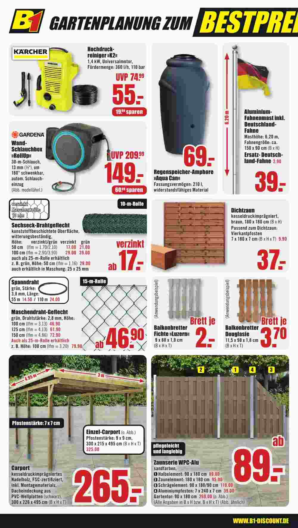 B1 Discount Baumarkt Prospekt (ab 03.05.2025) zum Blättern - Seite 4