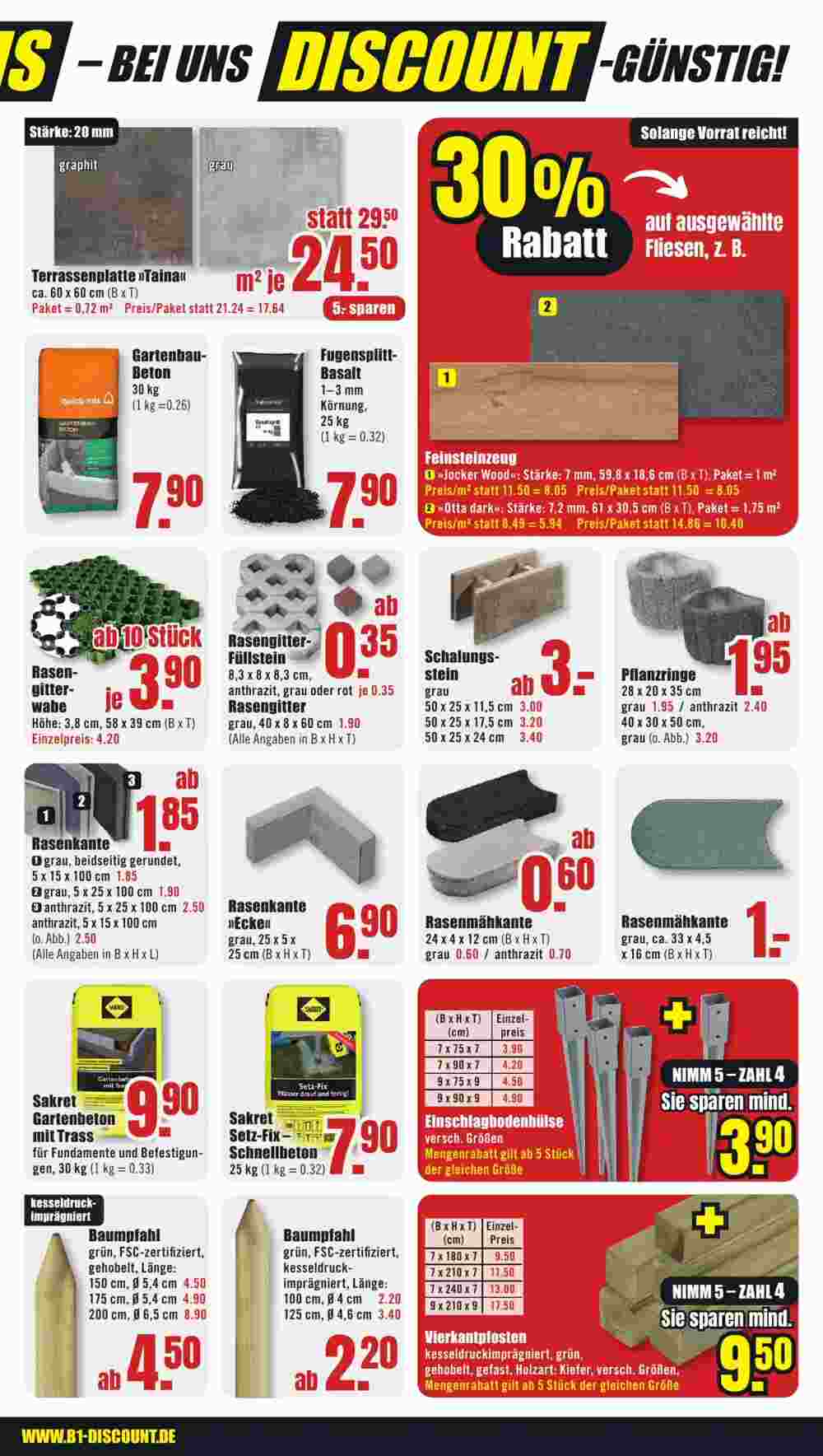 B1 Discount Baumarkt Prospekt (ab 03.05.2025) zum Blättern - Seite 5