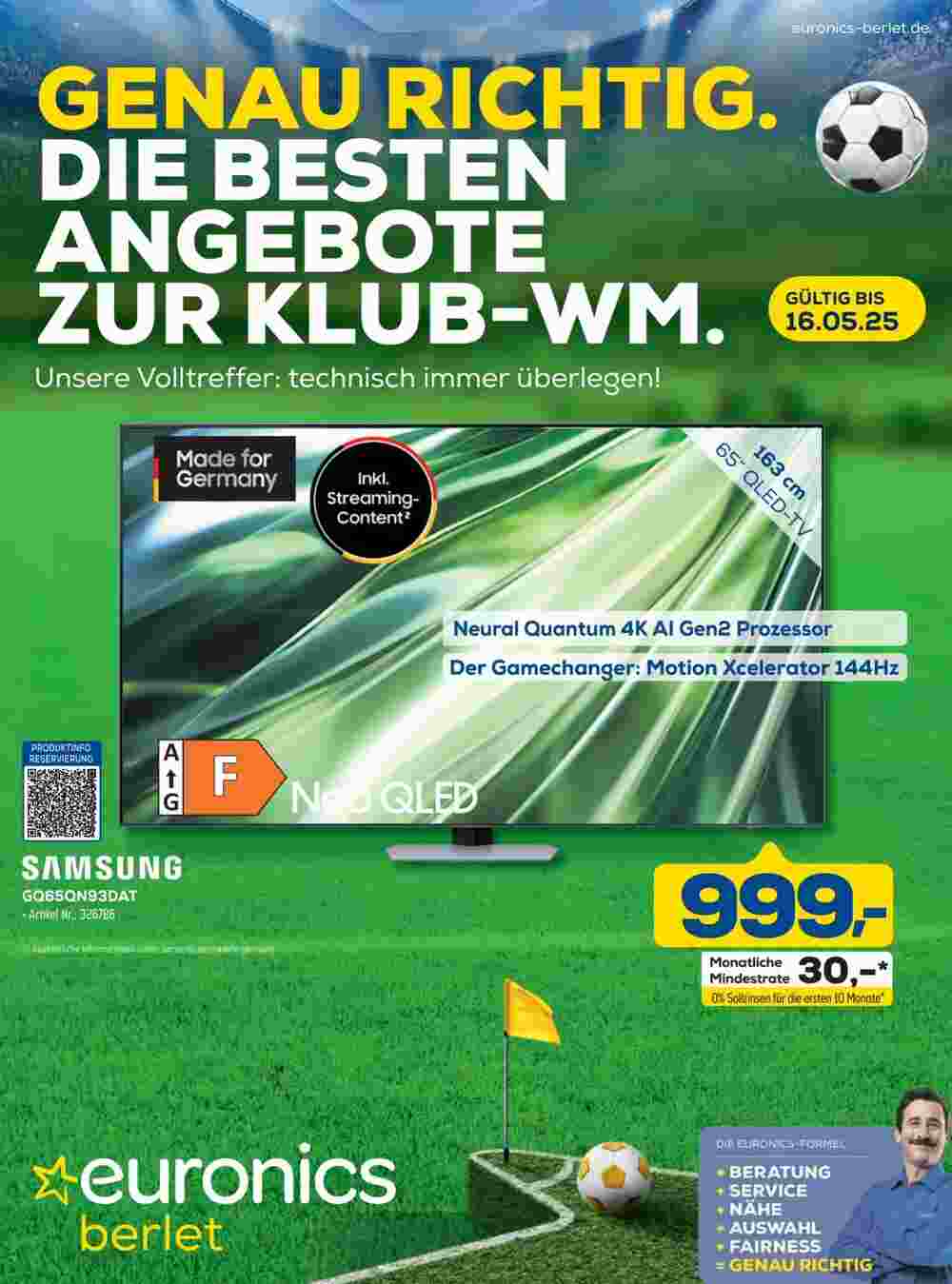 Euronics Prospekt (ab 03.05.2025) zum Blättern - Seite 1