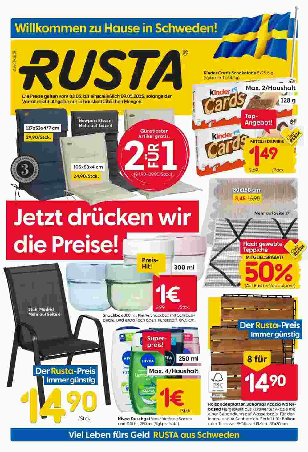 Rusta Prospekt (ab 03.05.2025) zum Blättern - Seite 1
