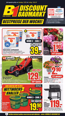 B1 Discount Baumarkt Prospekt (ab 03.05.2025) zum Blättern