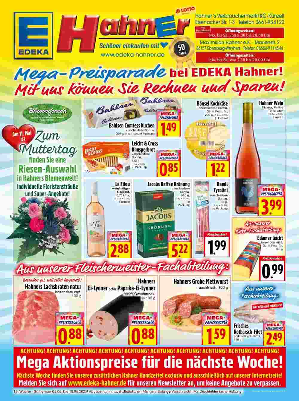 EDEKA Hahner Prospekt (ab 04.05.2025) zum Blättern - Seite 1