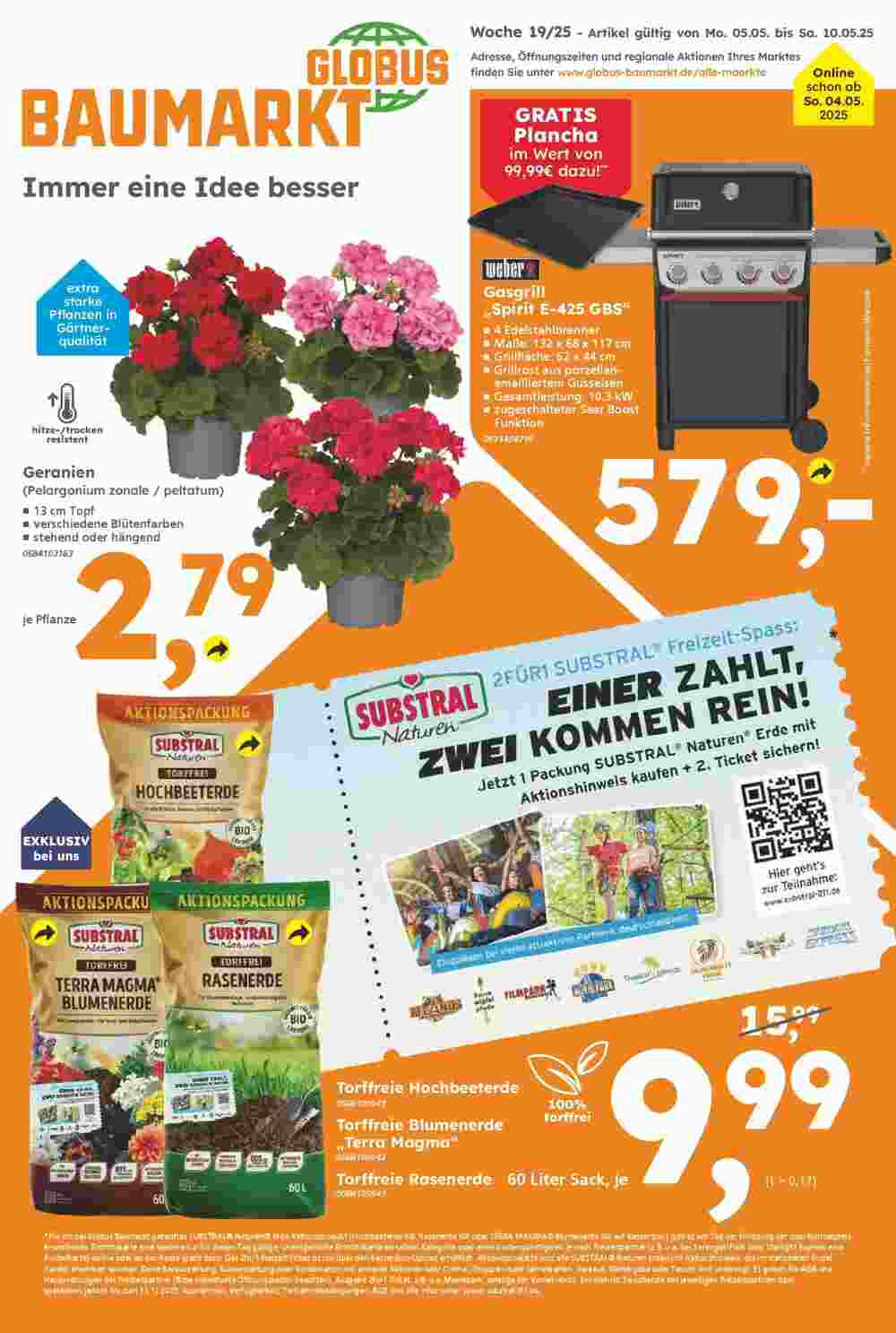 Globus Baumarkt Prospekt (ab 04.05.2025) zum Blättern - Seite 1
