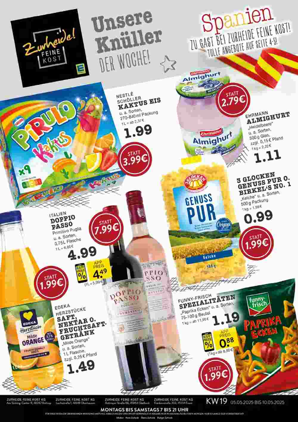 Edeka Zurheide Prospekt (ab 05.05.2025) zum Blättern - Seite 1