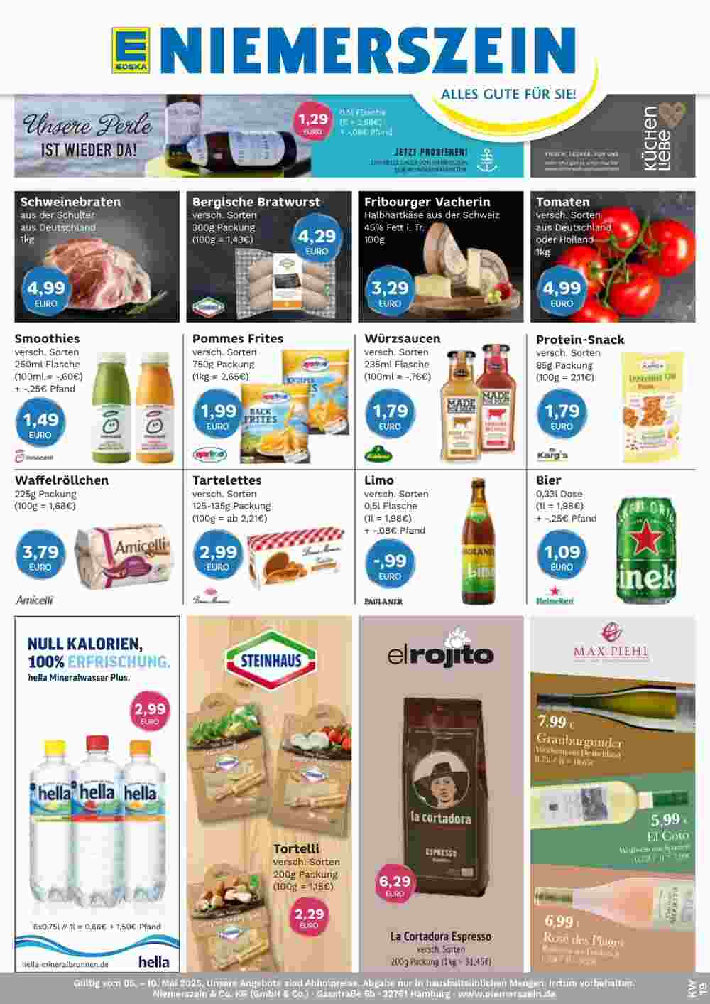 Edeka Niemerszein Prospekt (ab 05.05.2025) zum Blättern - Seite 1