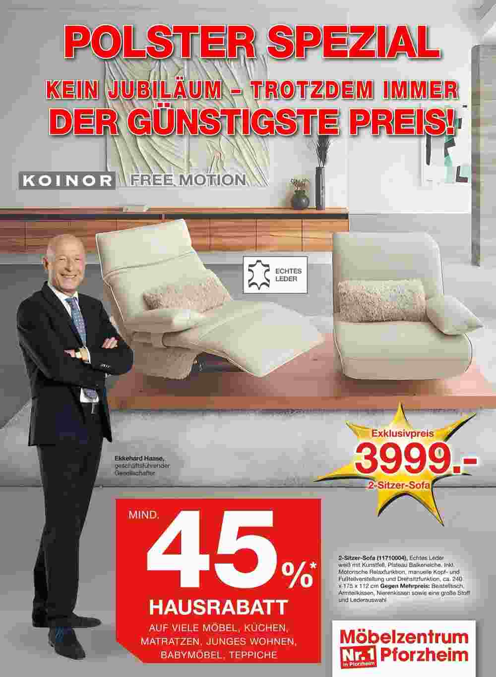 Möbelzentrum Pforzheim Prospekt (ab 05.05.2025) zum Blättern - Seite 1