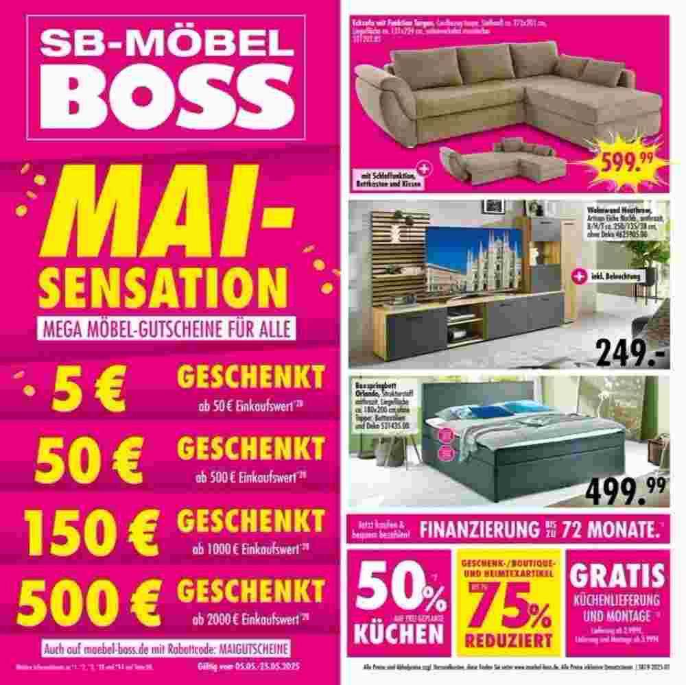 Möbel Boss Prospekt (ab 05.05.2025) zum Blättern - Seite 1
