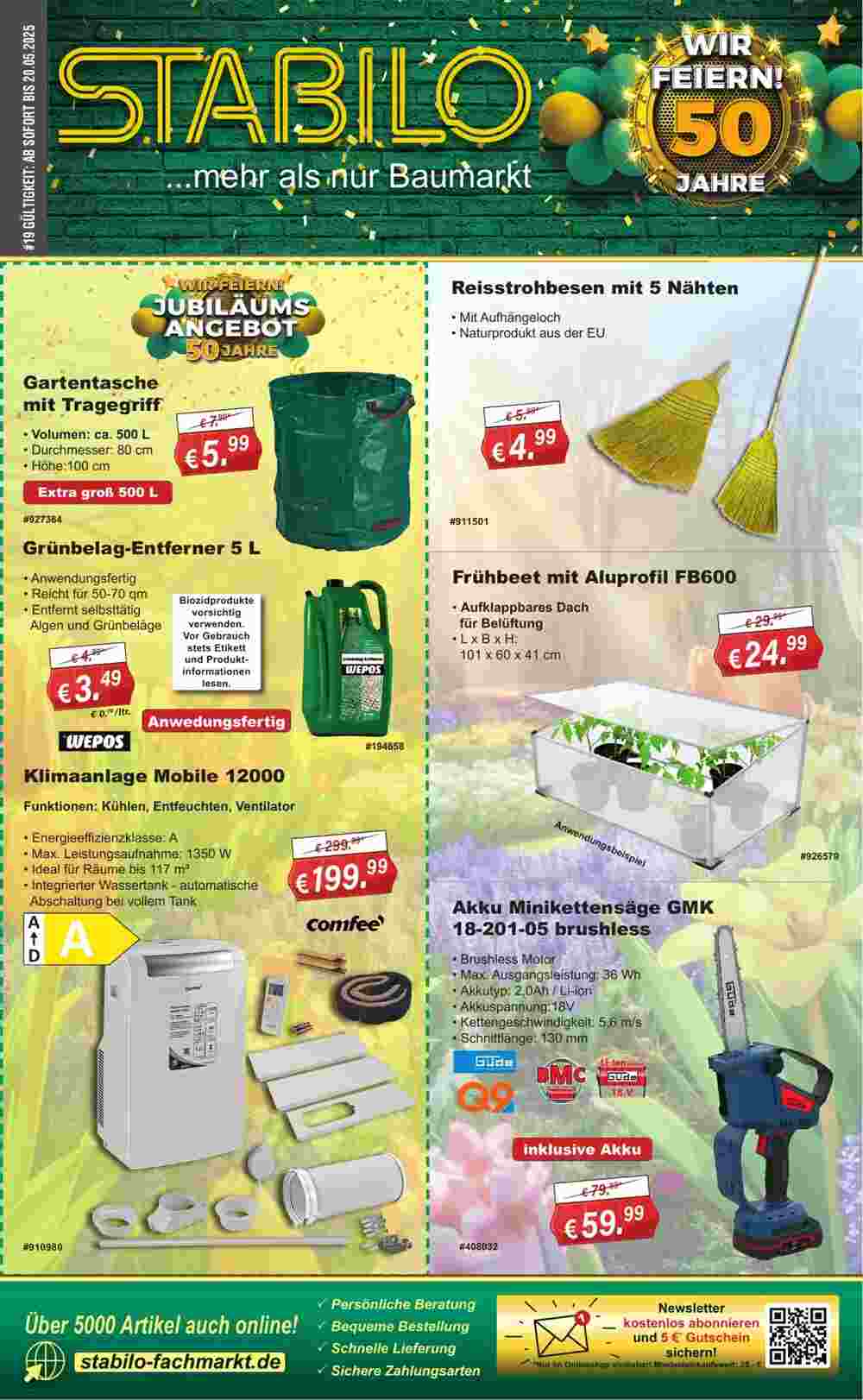 Stabilo Fachmarkt Prospekt (ab 07.05.2025) zum Blättern - Seite 1
