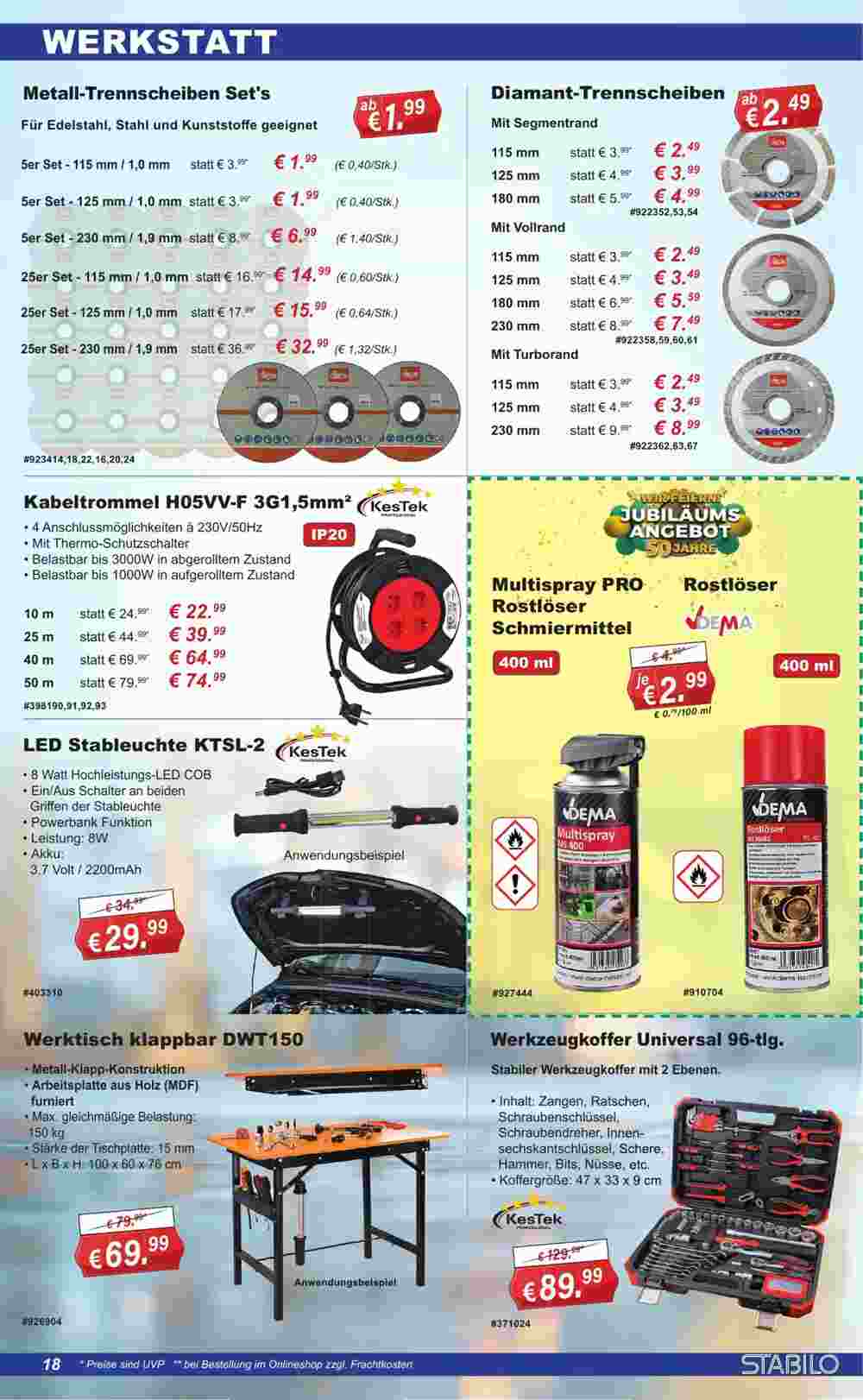 Stabilo Fachmarkt Prospekt (ab 07.05.2025) zum Blättern - Seite 18