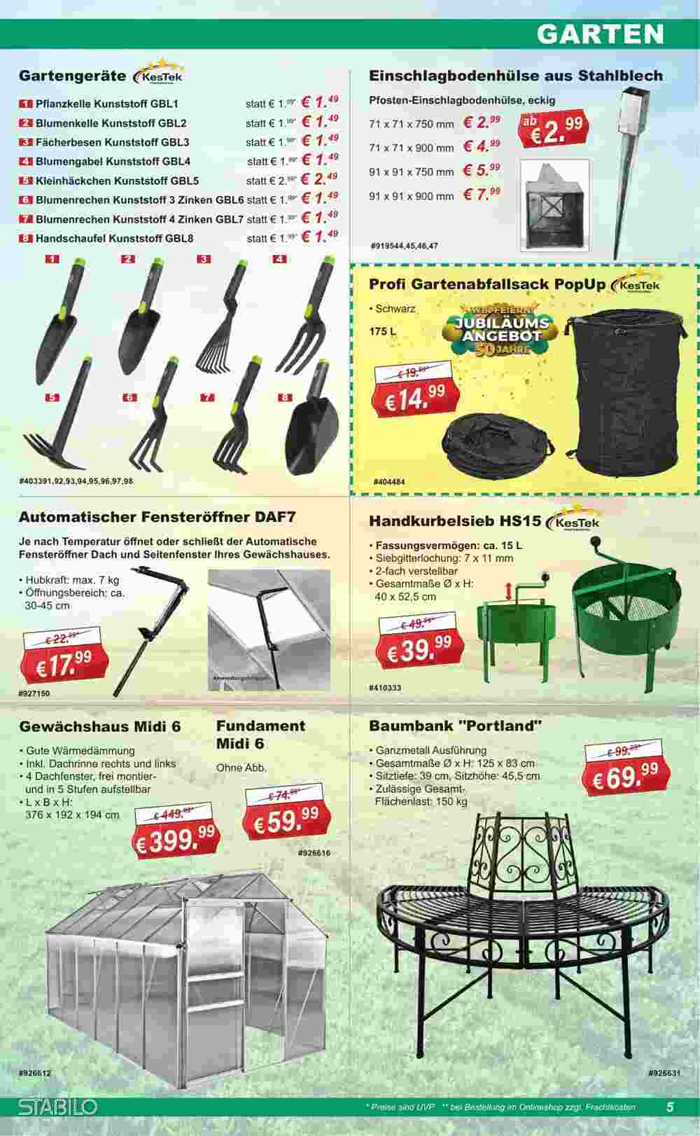 Stabilo Fachmarkt Prospekt (ab 07.05.2025) zum Blättern - Seite 5