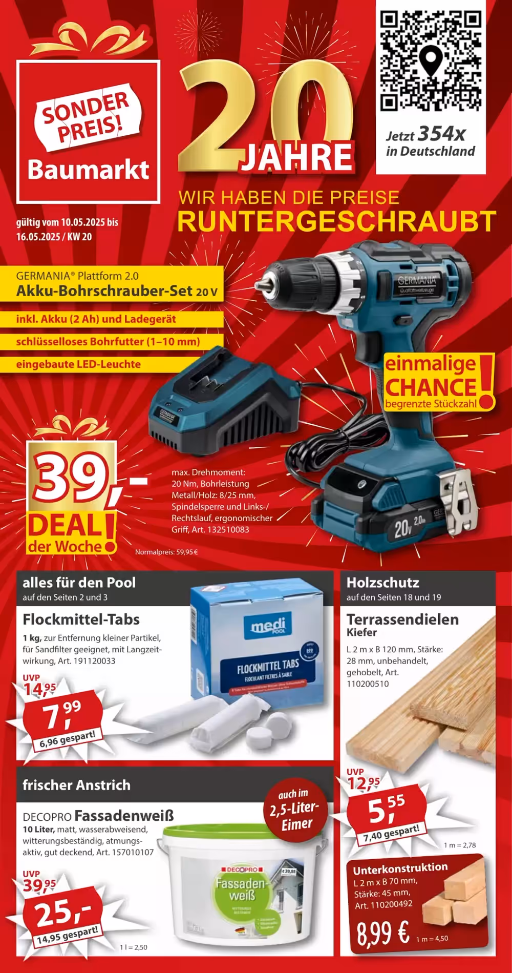 Sonderpreis Baumarkt Prospekt (ab 10.05.2025) zum Blättern - Seite 1