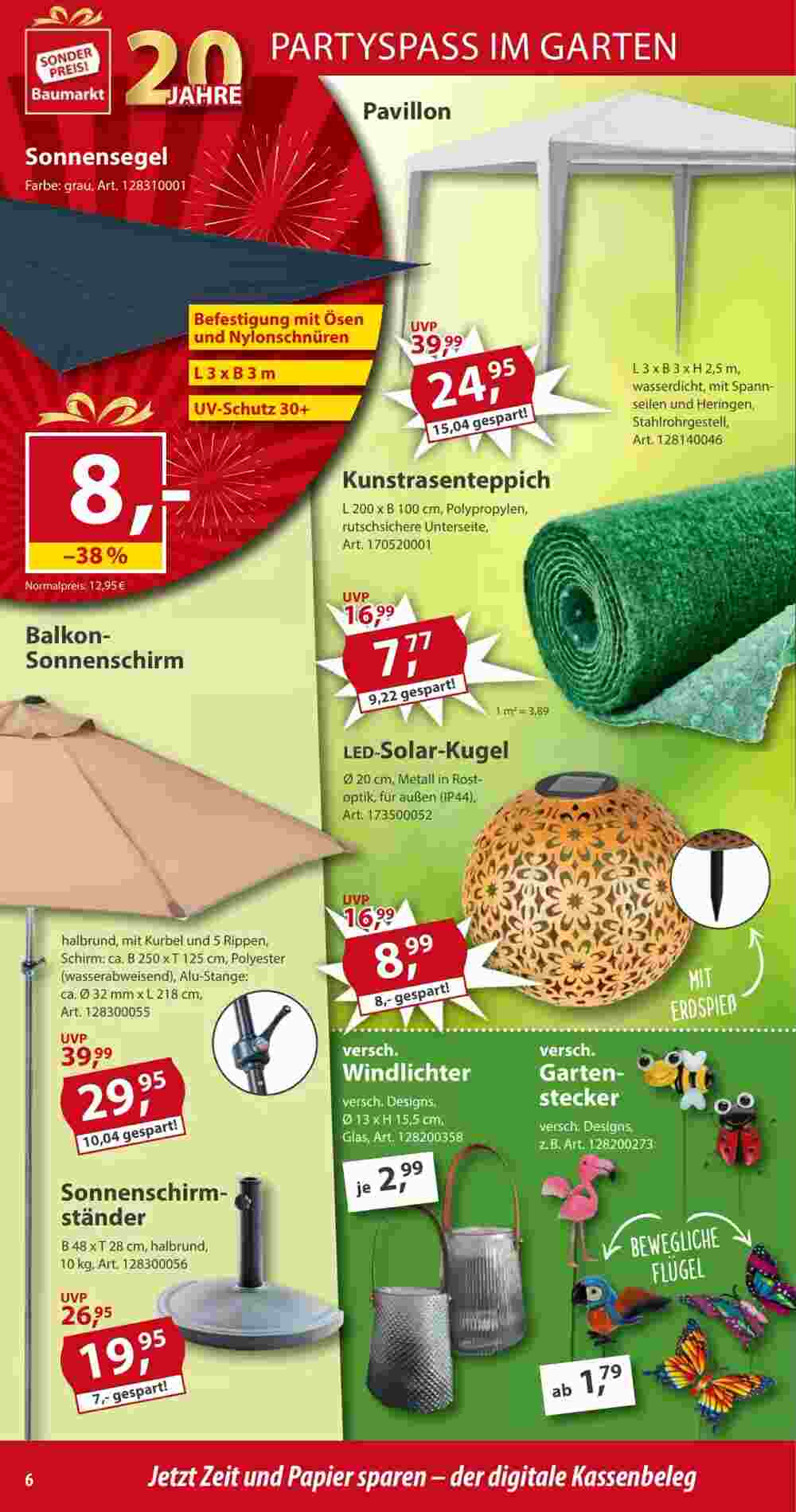 Sonderpreis Baumarkt Prospekt (ab 10.05.2025) zum Blättern - Seite 6