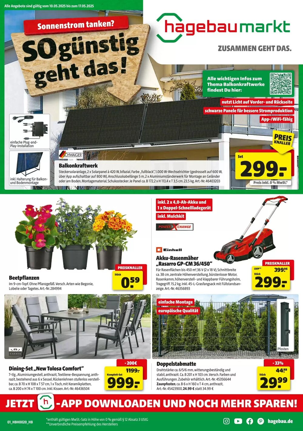 Hagebau Prospekt (ab 10.05.2025) zum Blättern - Seite 1