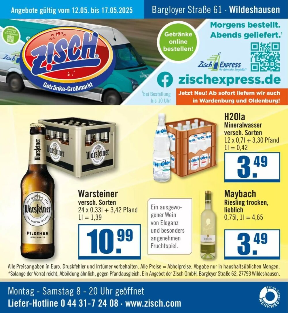 Zisch Prospekt (ab 11.05.2025) zum Blättern - Seite 1